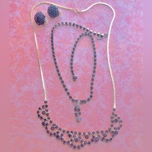 Purple Rhinestone Jewelry